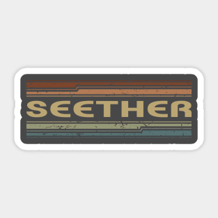 Seether Retro Lines Sticker